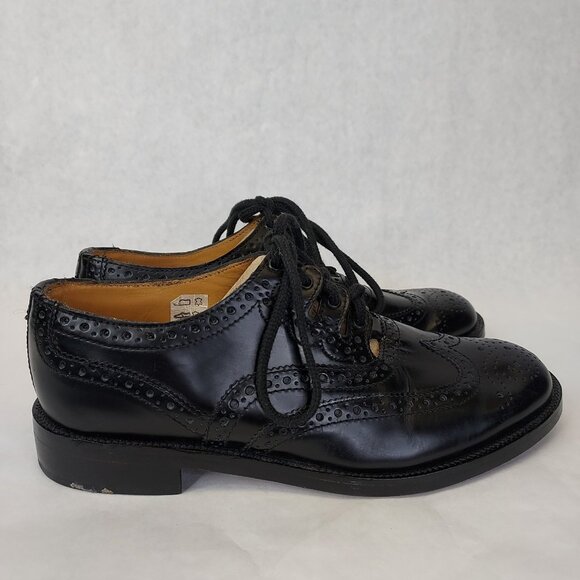 Thistle Gillie Brogues Shoes Men UK 5.5 EU38 Black Leather Highland Dress Oxford - Picture 11 of 16